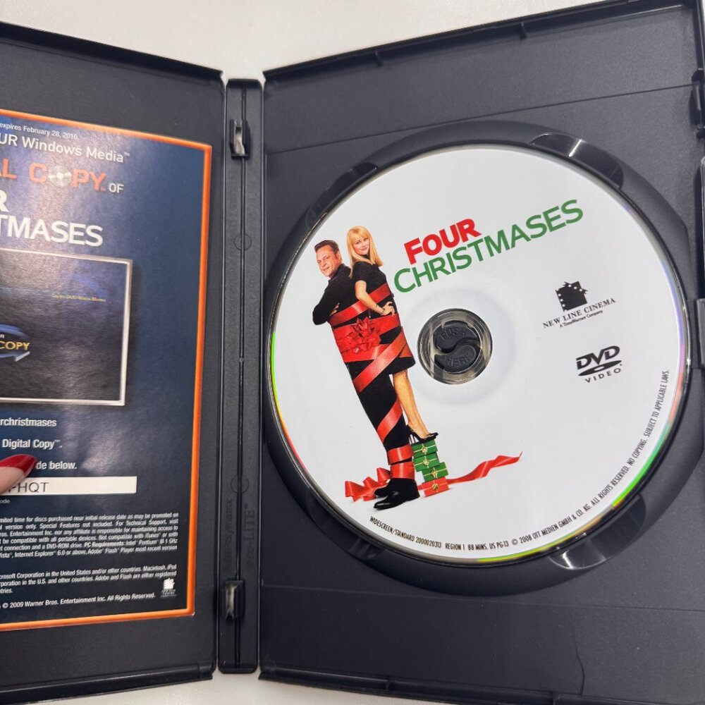 Four Christmases [DVD] Disc Tested, Working - Picture 3 of 4